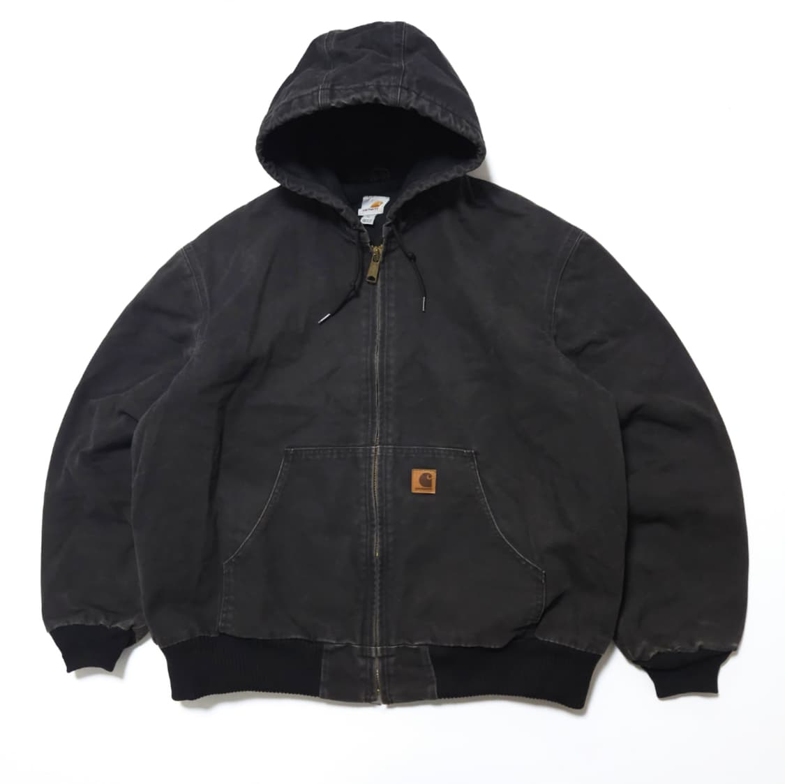 칼하트 OG J130 샌드스톤 덕액티브 워크 자켓 블랙 상품이미지1