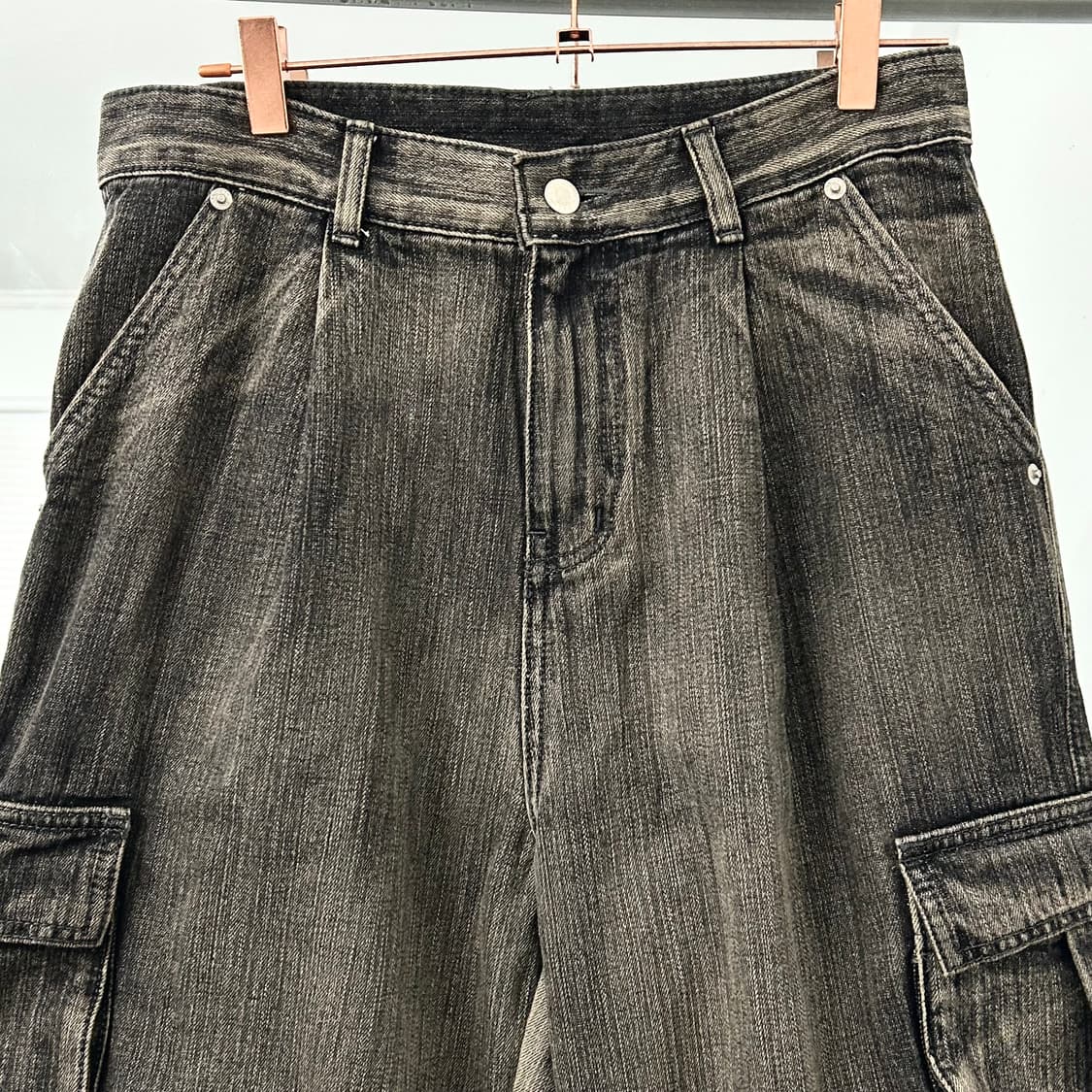꼼파뇨 흑청 데님 카고 팬츠 상품이미지5