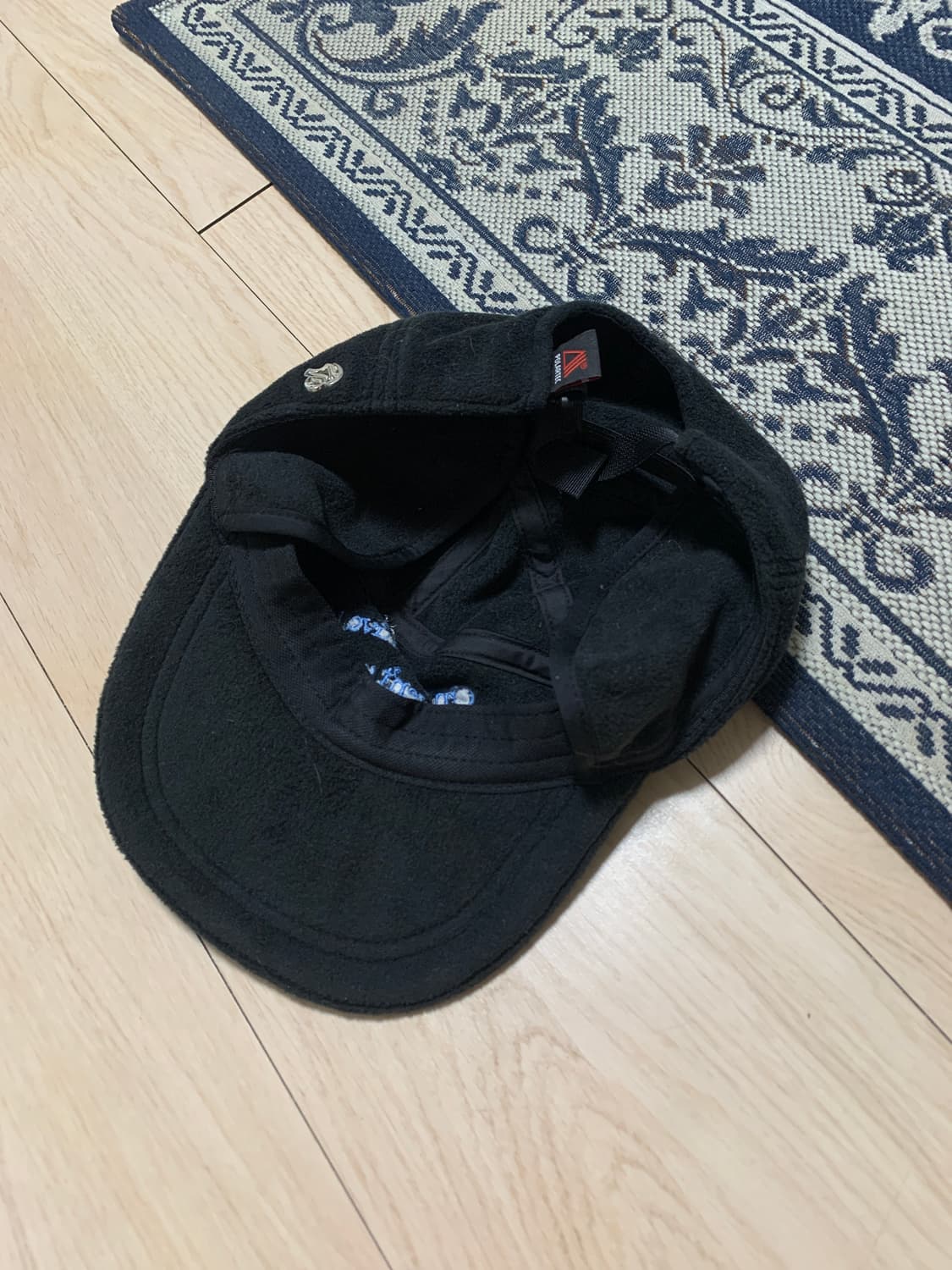 스컬프터 플리스 블랙 캡 모자 상품이미지2