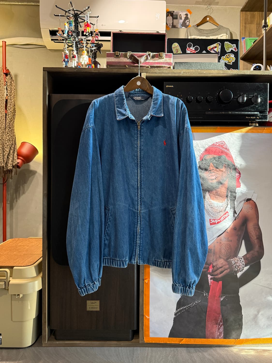 폴로 랄프로렌 데님 블루종 L(2XL) 상품이미지1