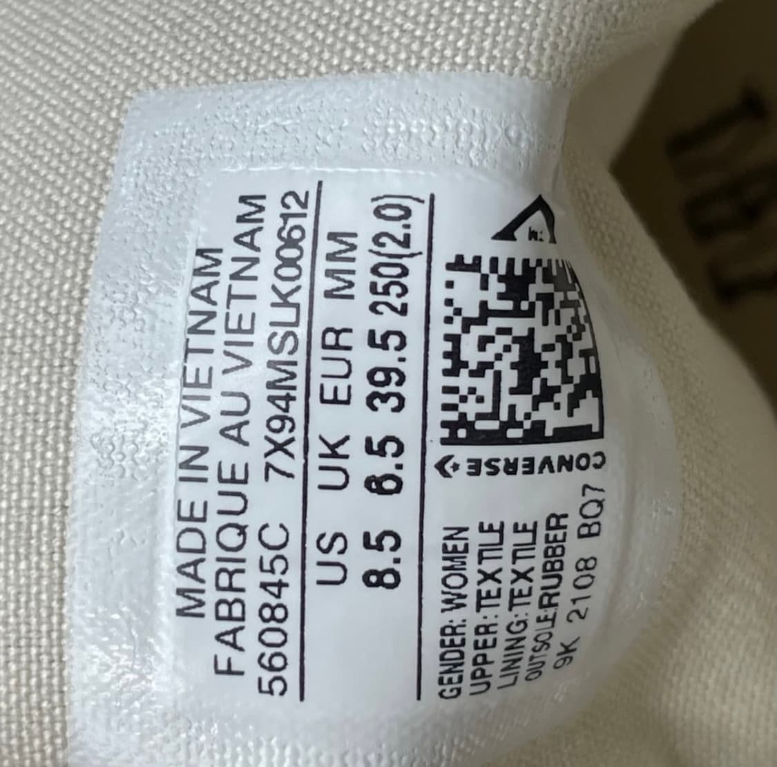 컨버스 블랙 하이탑 스니커즈 250  상품이미지8