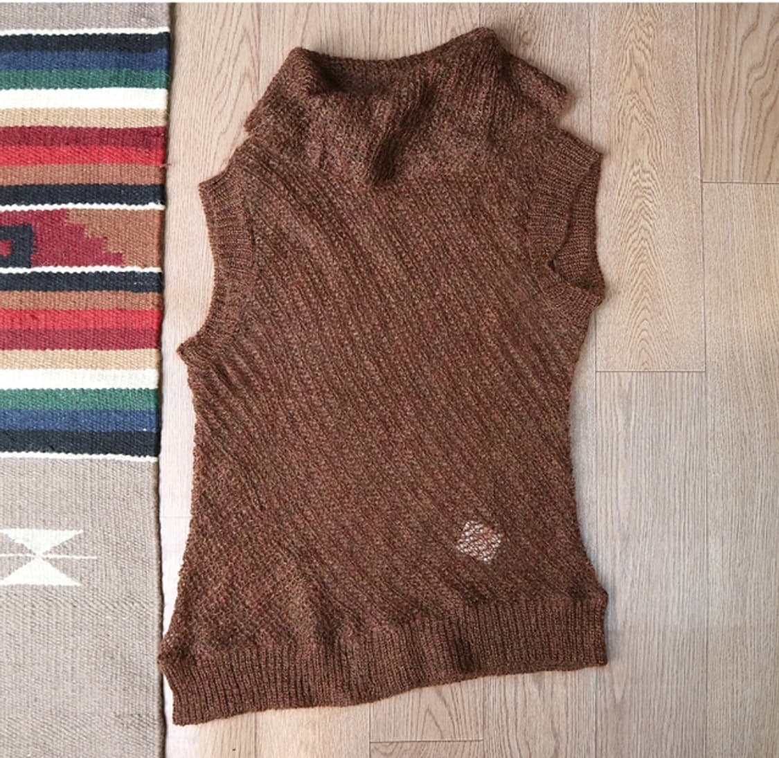 일본판 Plantation 이세이미야케 산하 브랜드 모헤어 시스루
니트 상품이미지1