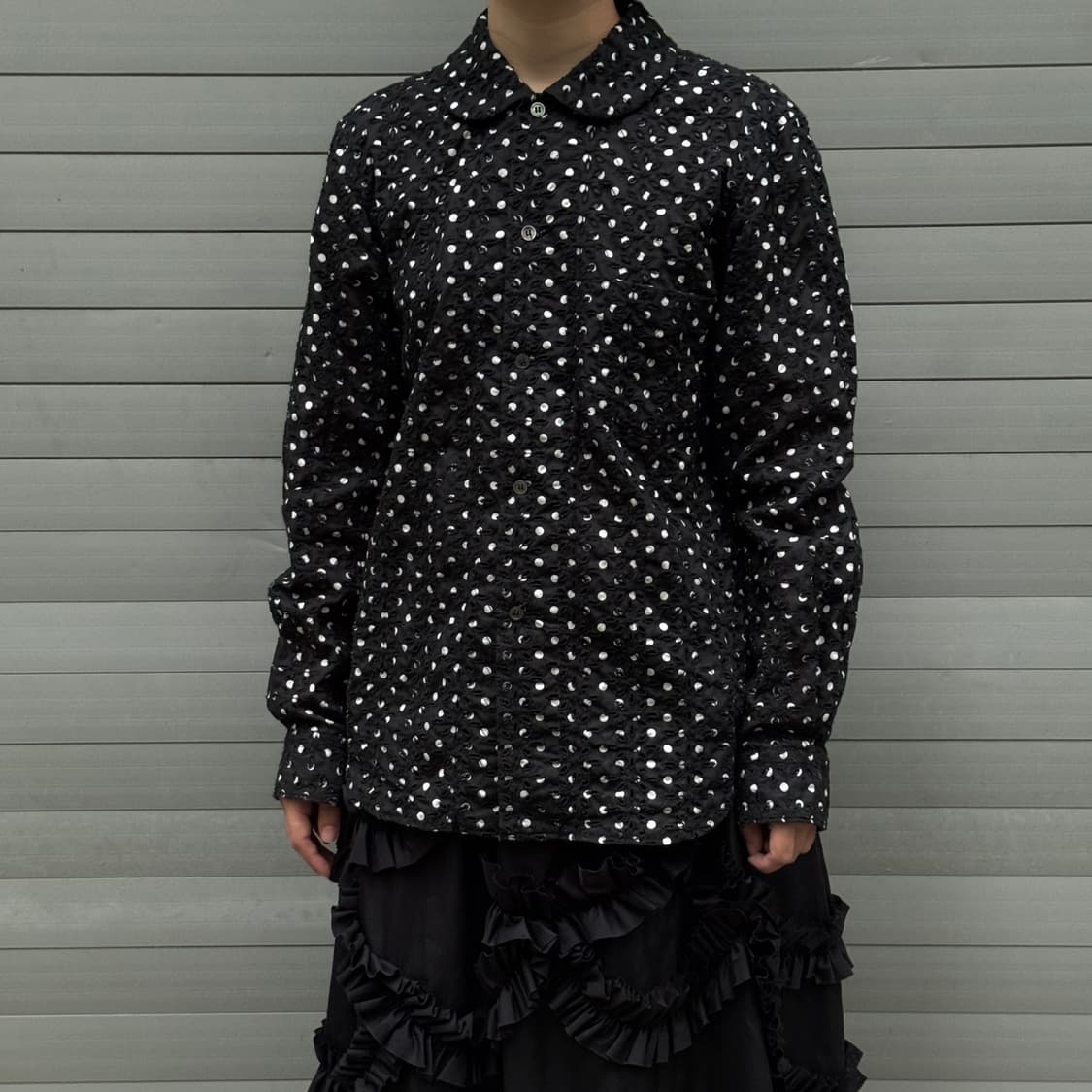 Flower polka dot shirt jacket 상품이미지9