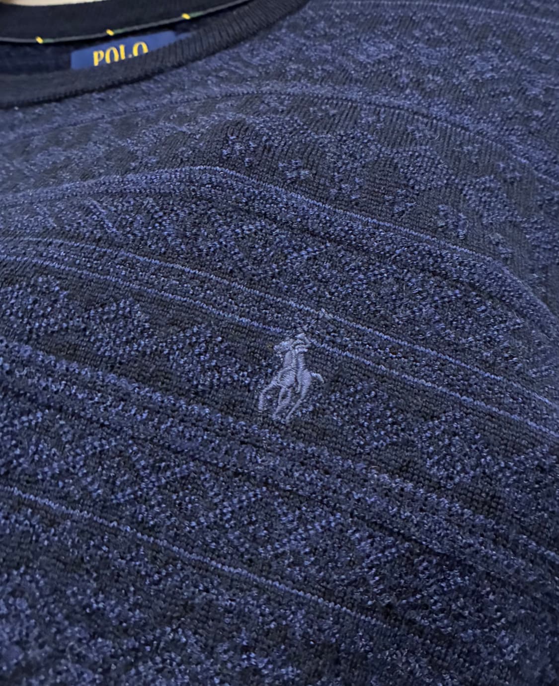(L~XL)폴로랄프로렌 노르딕 페어아일 메리노울 크루넥 니트 네이비 상품이미지5