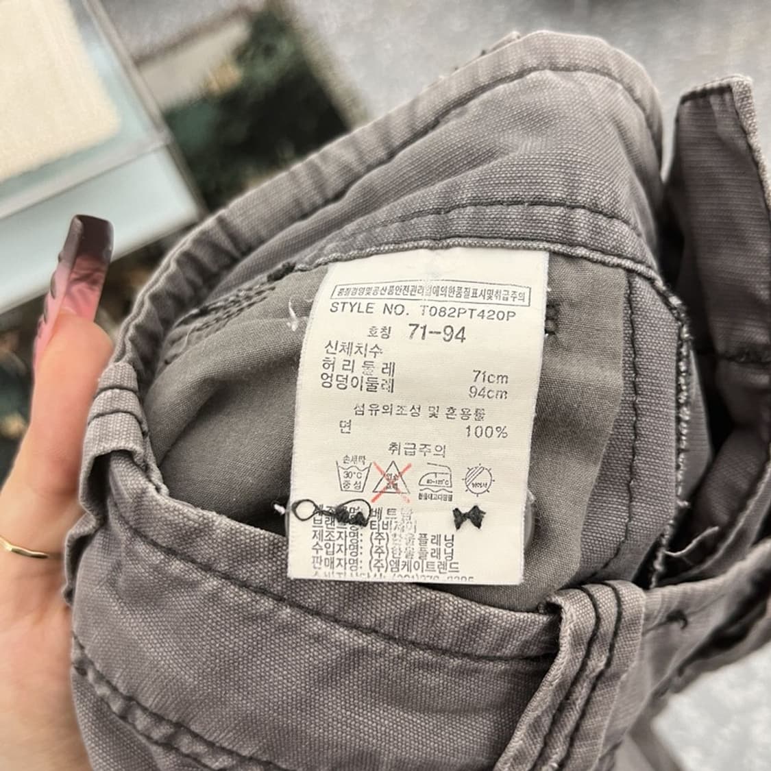 빈티지 스트릿 펑크 밀리터리 사파리 카고 반바지 32인치 C11889 상품이미지8