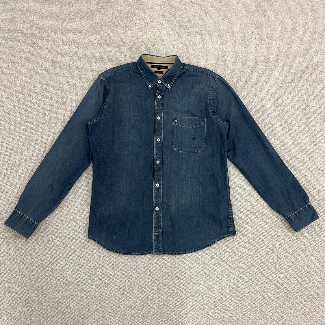 [L] 타미힐피거 슬림핏 데님 남방 셔츠 0108M1 상품이미지1