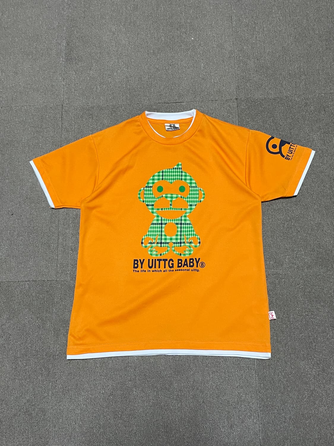 UITTG BABY 몽키 그래픽 반팔 티셔츠 상품이미지1
