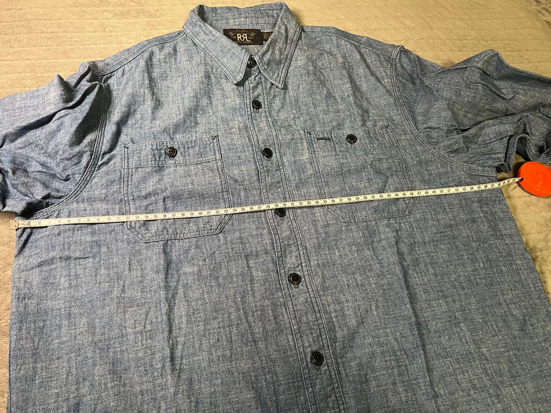 [L] RRL 인디고 샴브레이 워크셔츠 상품이미지2