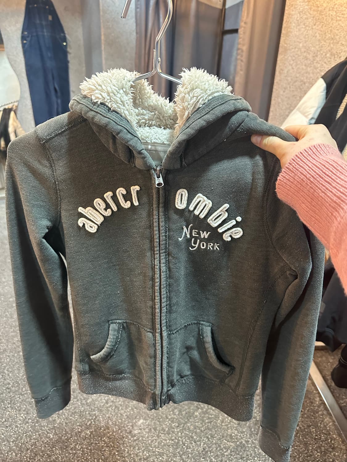 아베크롬비 양털후드집업 상품이미지3