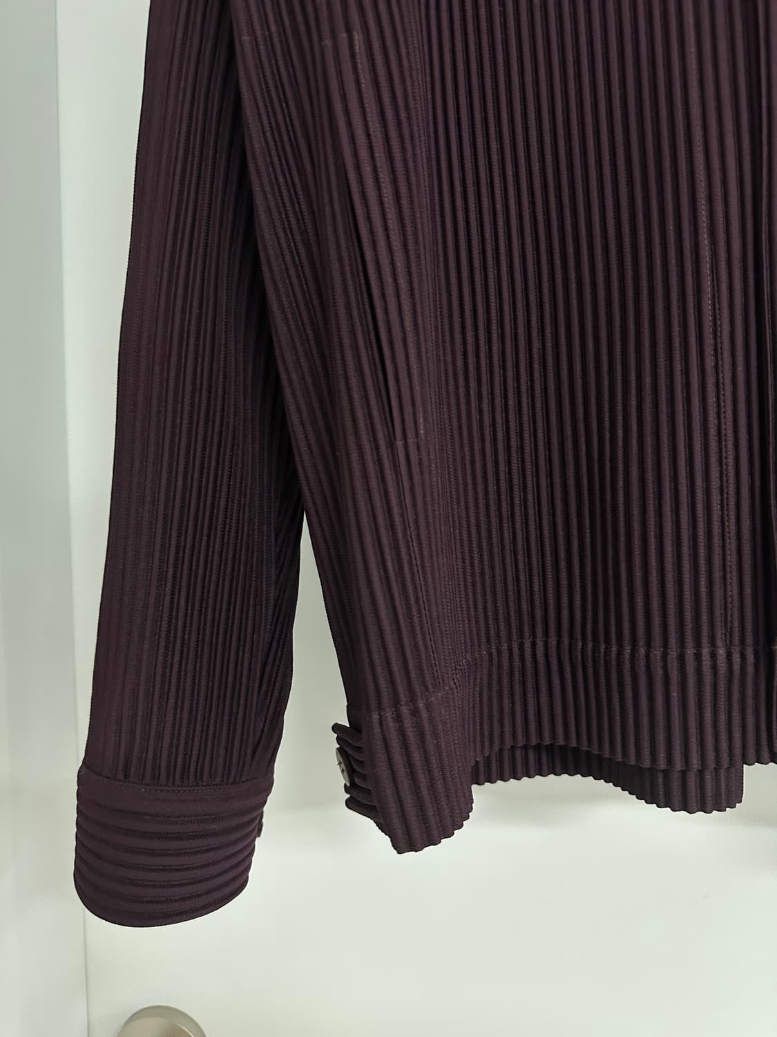 이세이미야케 옴므플리세 버건디 트러커 자켓 4 상품이미지3