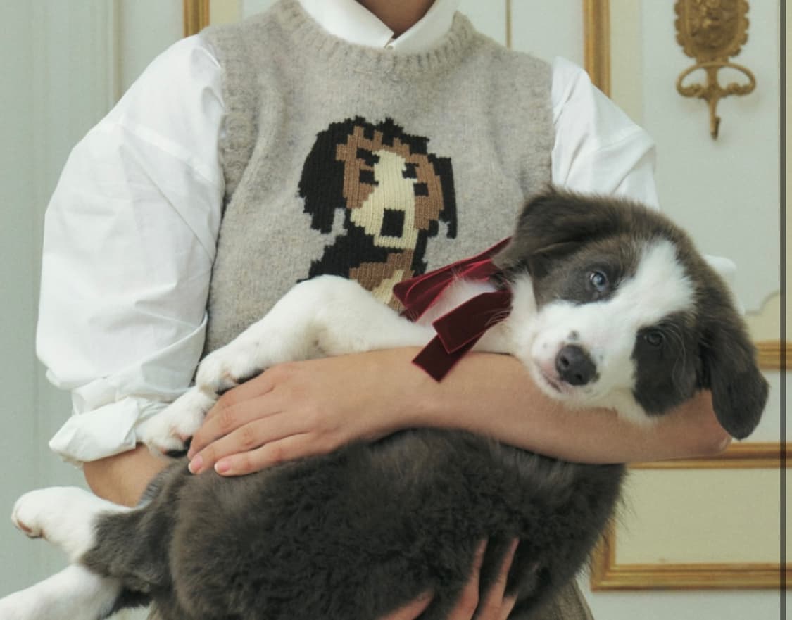 그로브 니트조끼 (상태최상) 상품이미지4