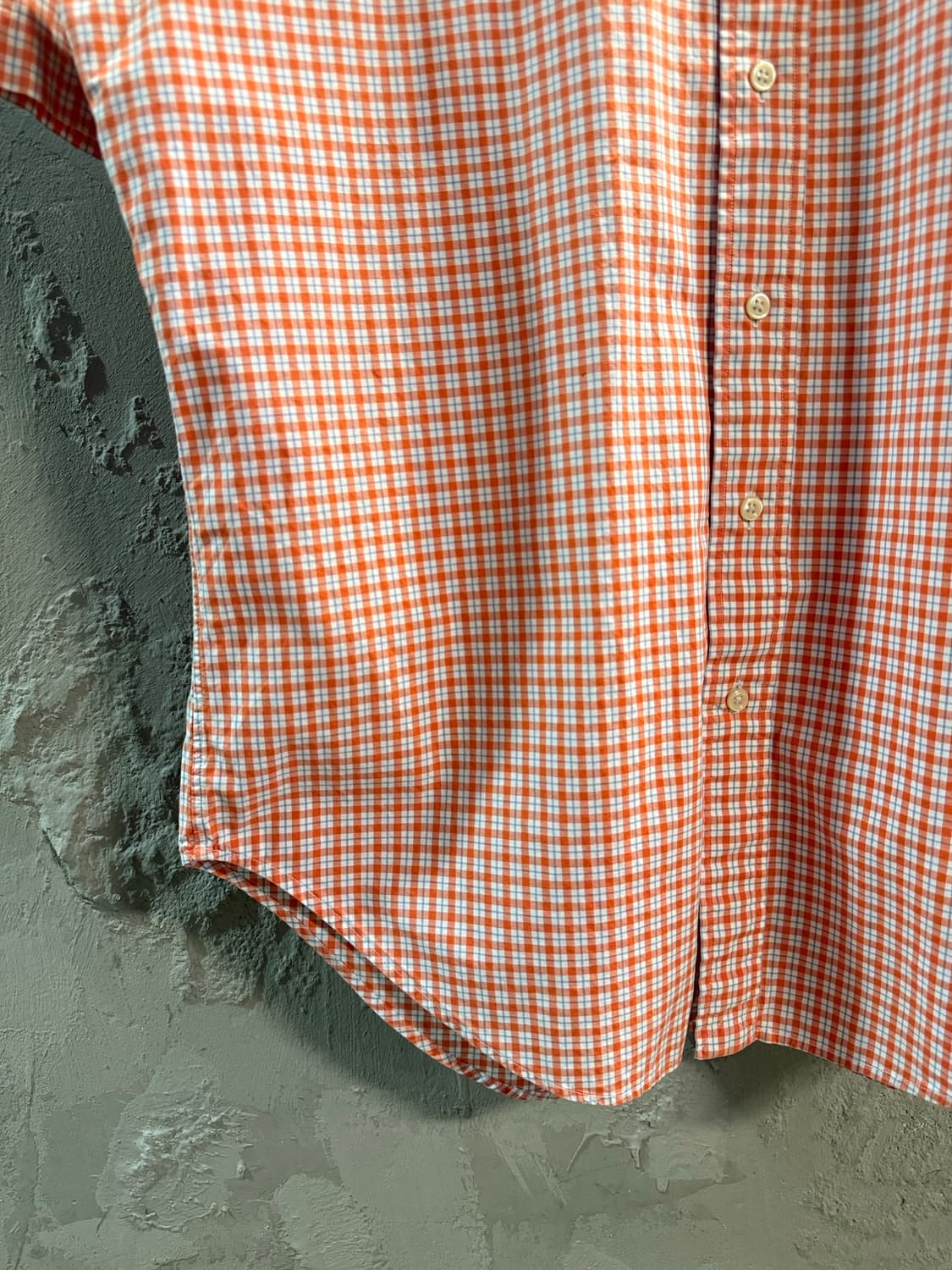 M 폴로랄프로렌 POLO 클래식핏 체크 반팔 셔츠 오렌지 상품이미지2