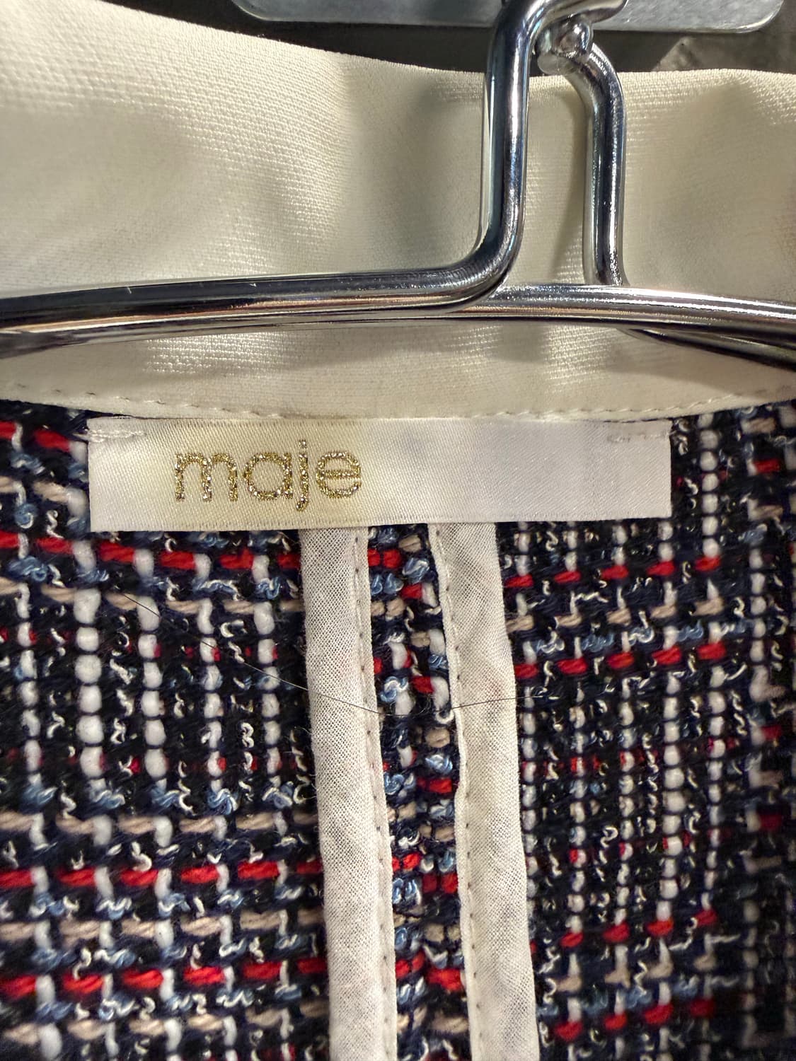 3 마쥬 MAJE 트위드 반팔 미니 원피스 멀티컬러 상품이미지7