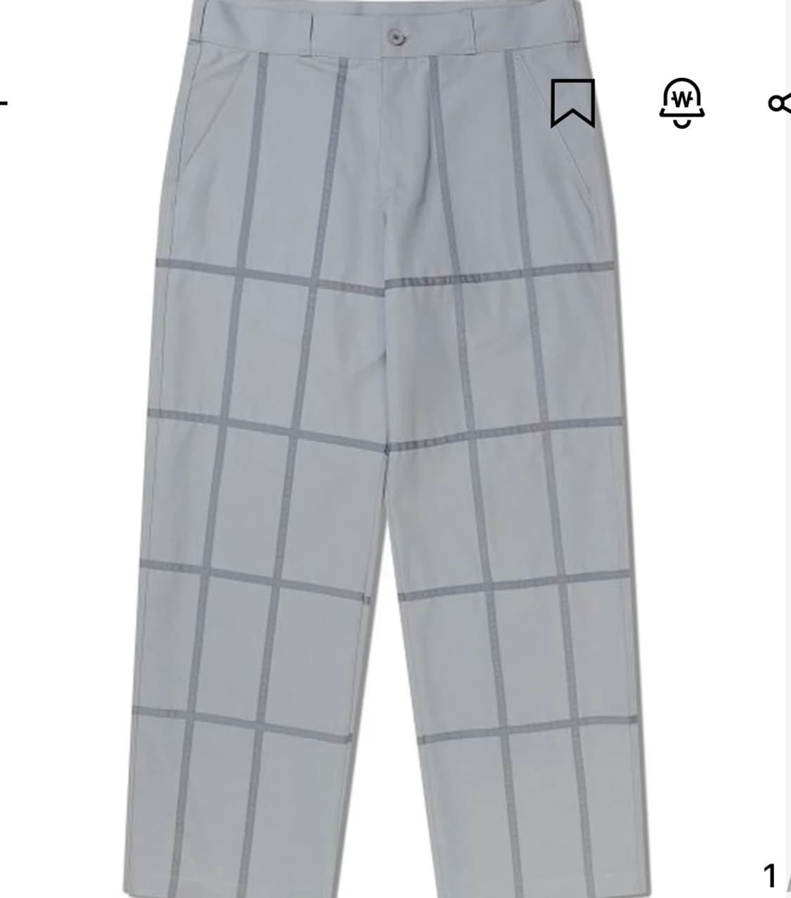 노메뉴얼 스퀘어 라인 팬츠 L 상품이미지1