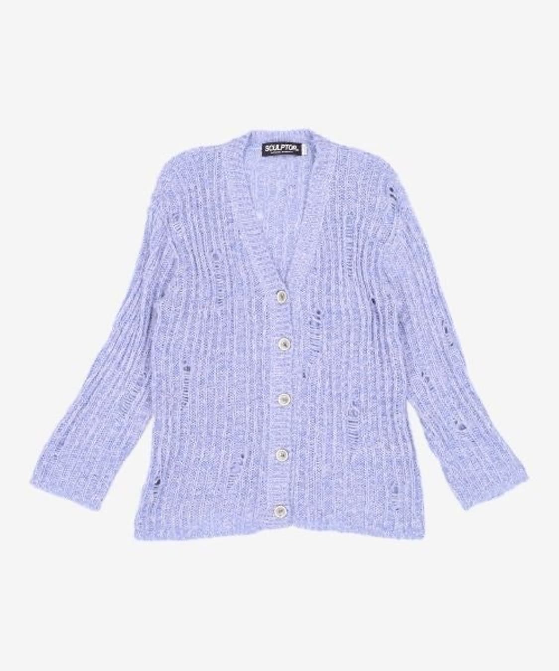 스컬프터 가디건 Damaged Chunky Cardigan Heather 상품이미지2
