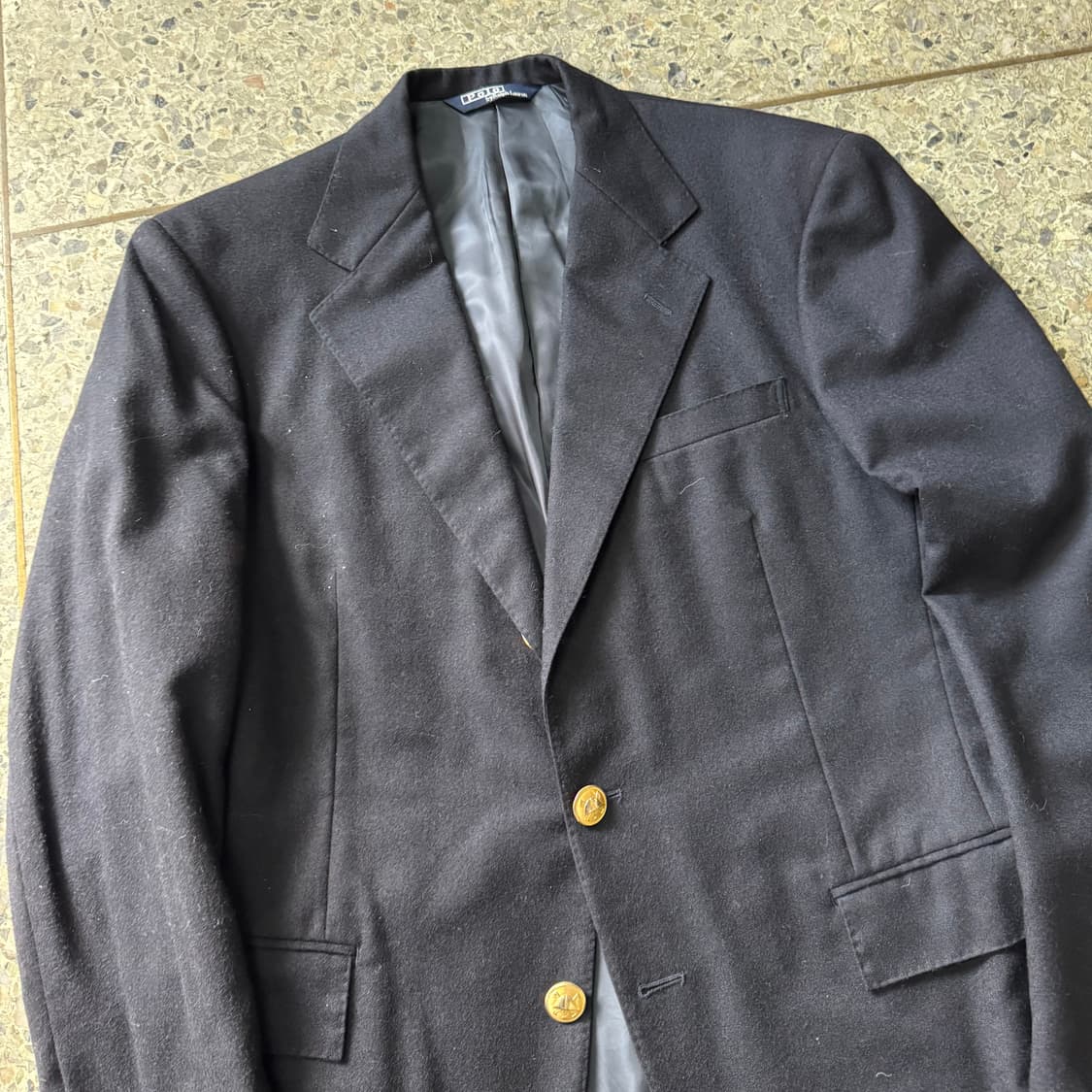 [L] Polo 폴로 랄프로렌 금장 싱글 스트라파타 블레이저 상품이미지7