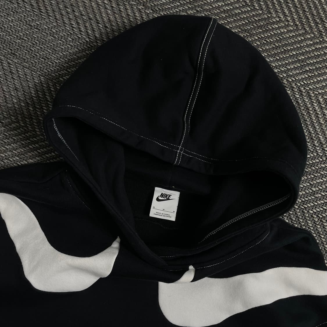 나이키 신형 더블 스우시 블랙 후드 티셔츠y 4124 상품이미지6