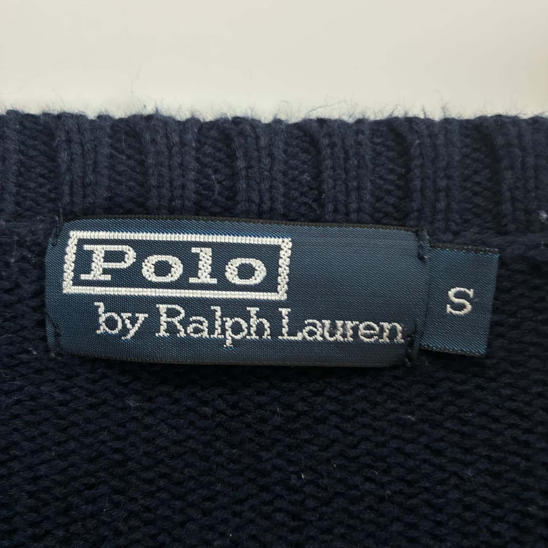 Polo  폴로 랄프로렌 코튼 네이비 라운드 니트 상품이미지5
