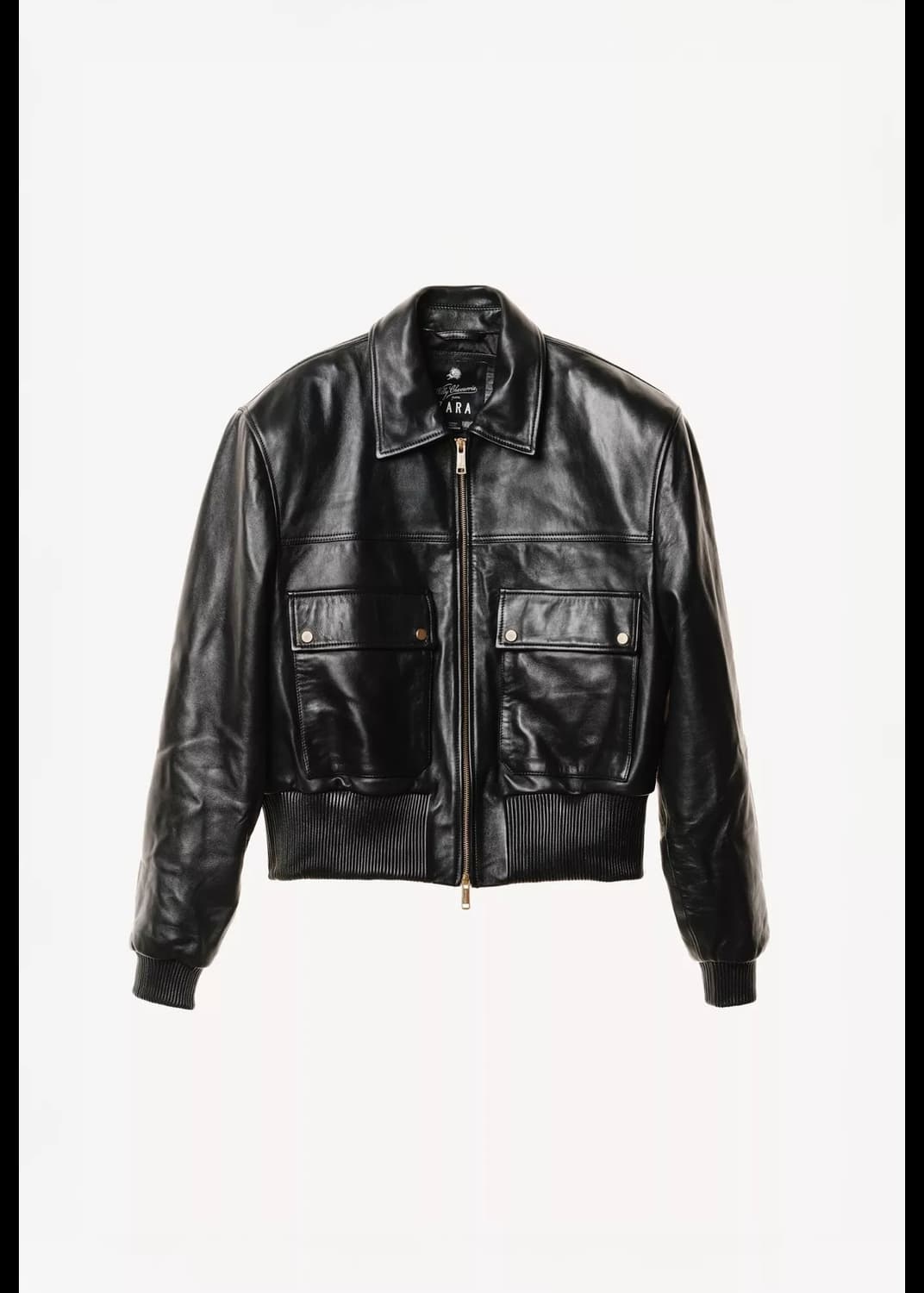 자라 윌리차바리아 레더 크롭 자켓 L 상품이미지2