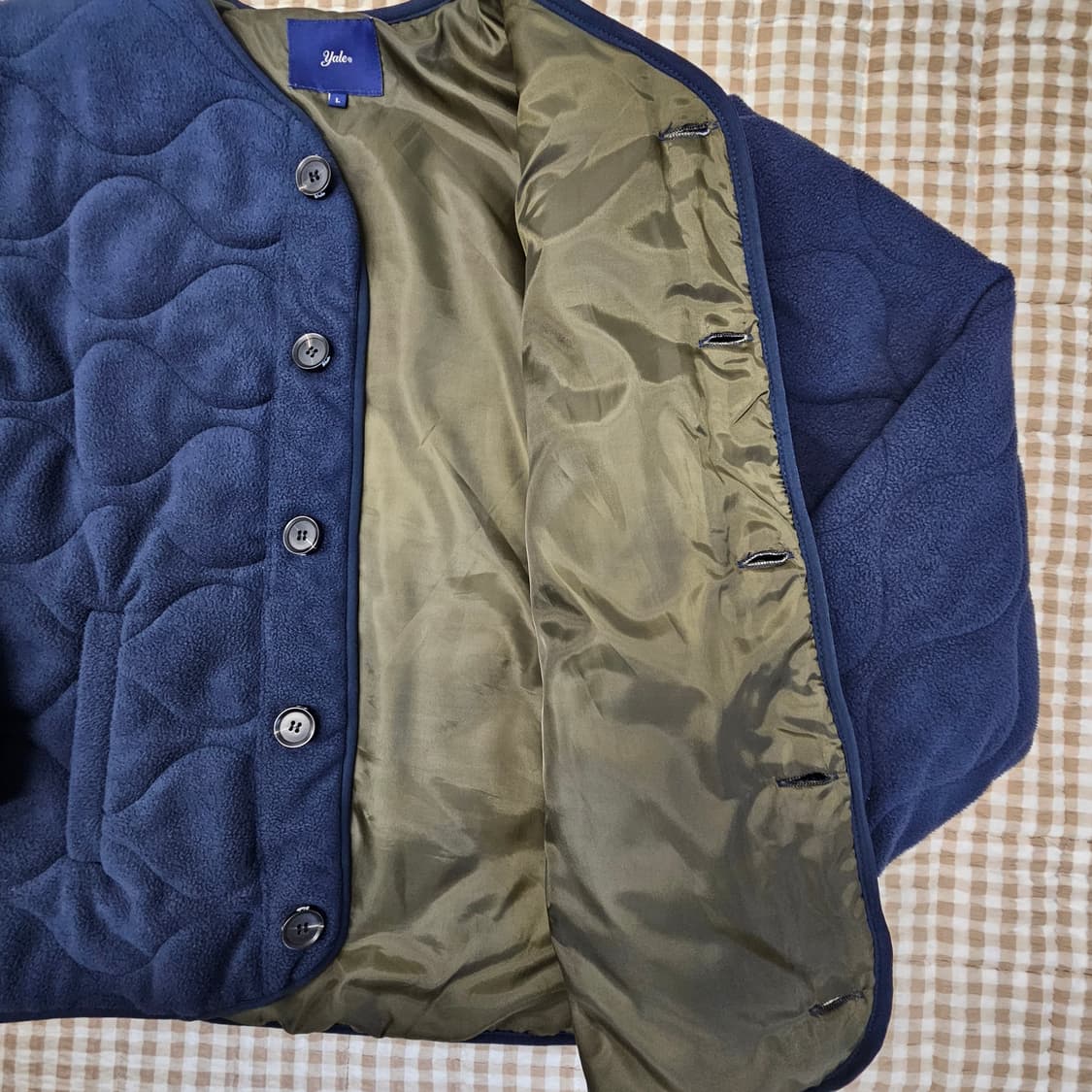 예일 플리츠 퀼팅 자켓 남자100 상품이미지5