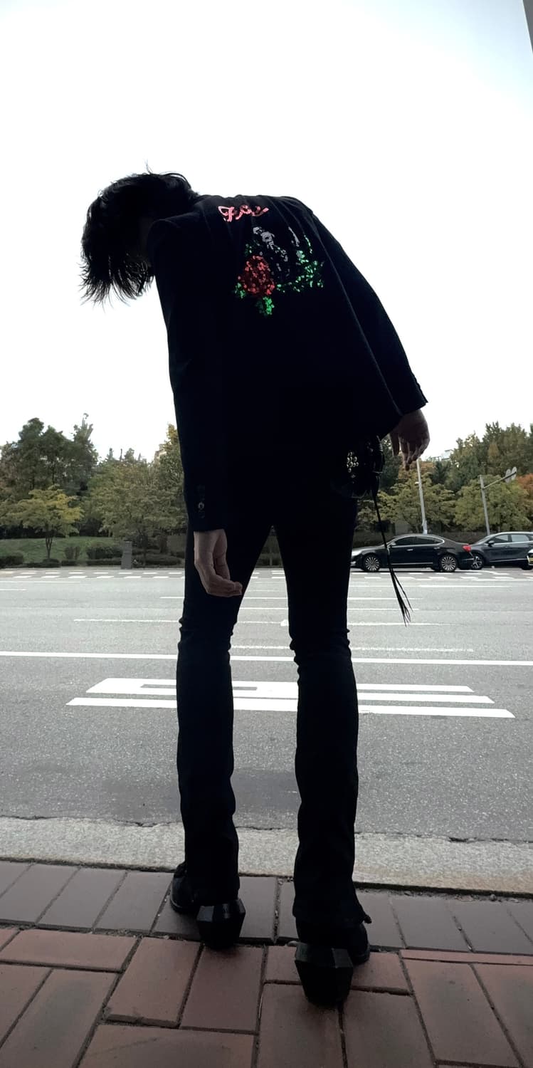 넘버나인 SS05 나이트크롤러 바이커 벨티드 스키니데님 상품이미지2