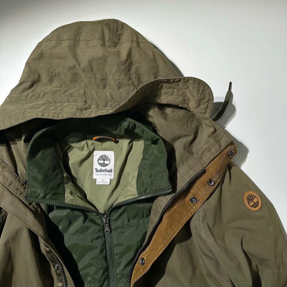 팀버랜드 경량패딩 라이너 투인원 피쉬테일 필드 파카 야상 자켓 상품이미지5