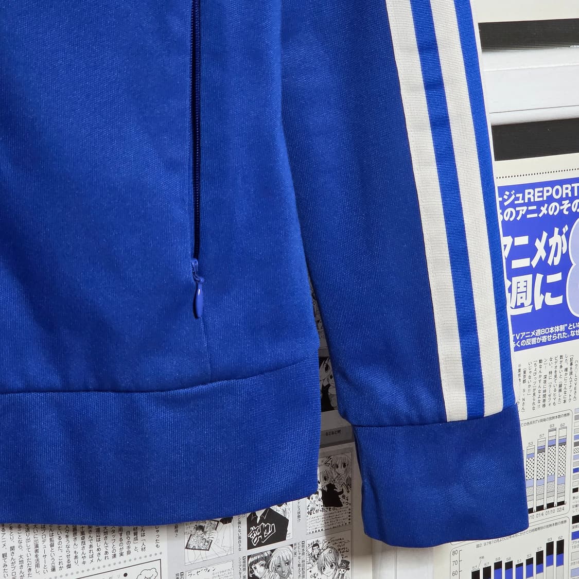 아디다스 블루 화이트 유로파 트랙탑 져지 상품이미지5