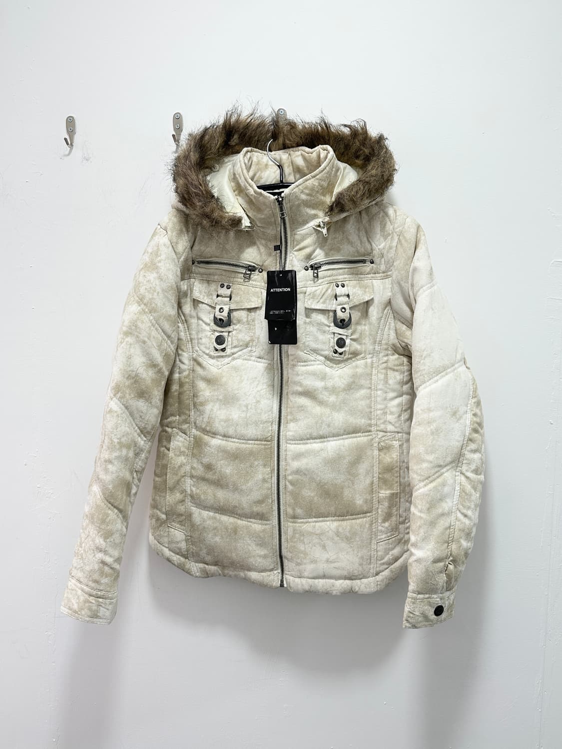 In The Attic washed sandy padded jacket 상품이미지2