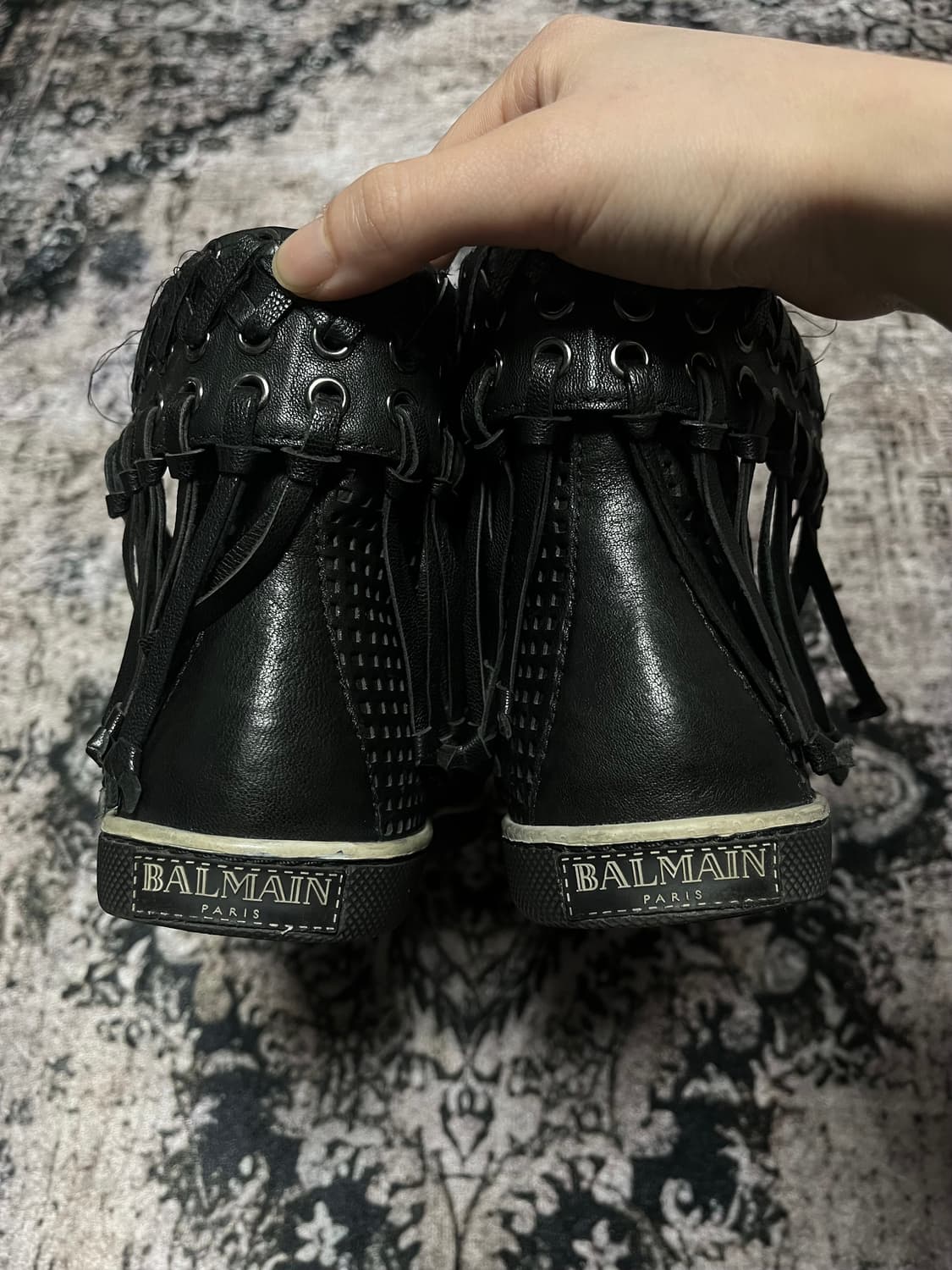 발망 Woven Tassel High-Top Sneakers 상품이미지5