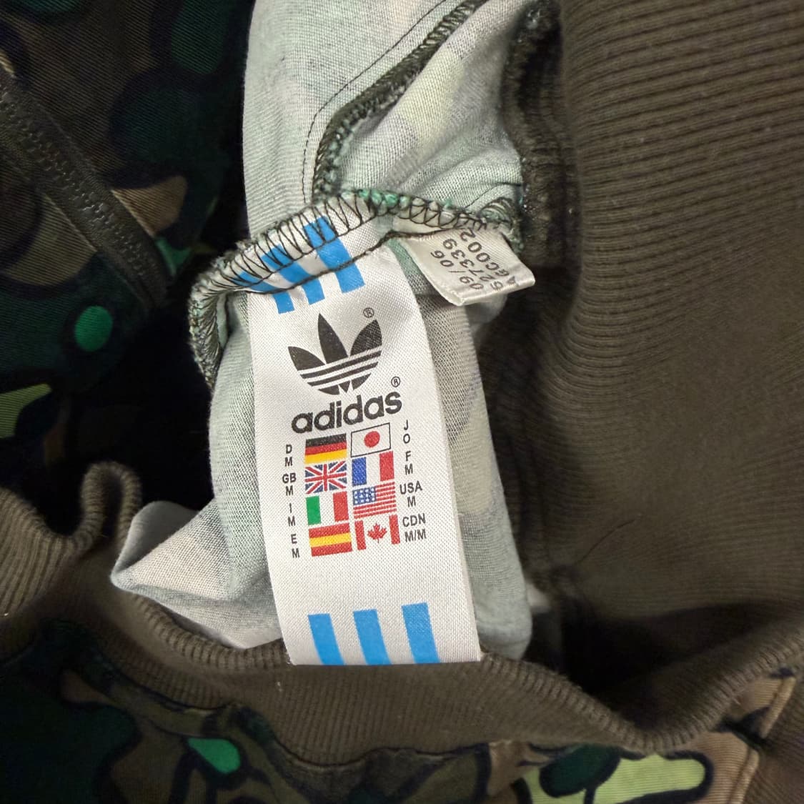 [정품/M] 00s 아디다스 세이프티 카모 트랙 후드자켓 상품이미지6