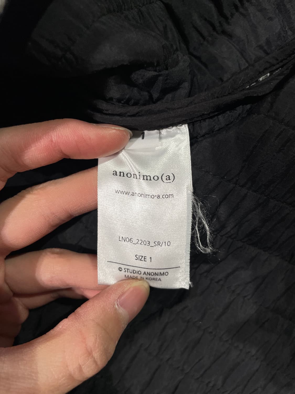 아노니모아노니마 그레이 플로랄 히든 스냅 자켓 상품이미지8