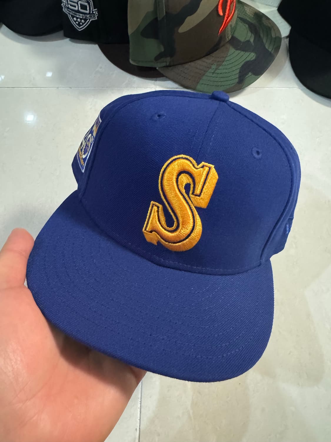 뉴에라 시애틀 매리너스 쿠퍼스타운 40th 캡 5/8 미시착  상품이미지1