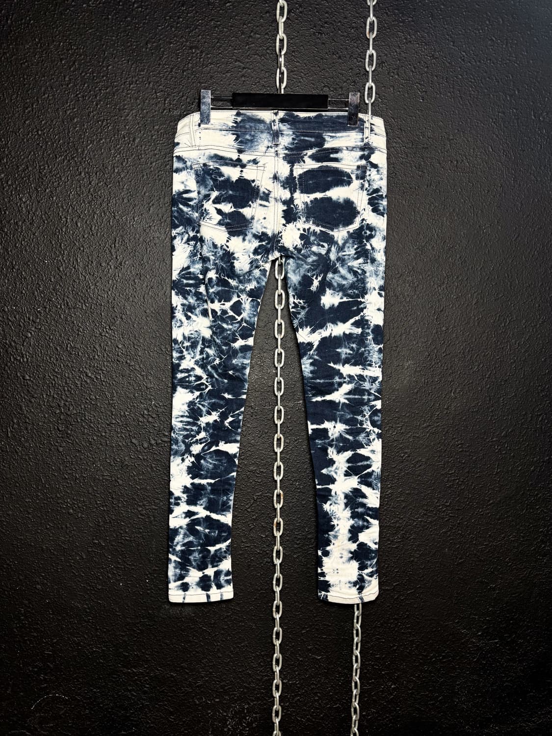 Acid Wash Destroyed Skinny Pants 상품이미지5