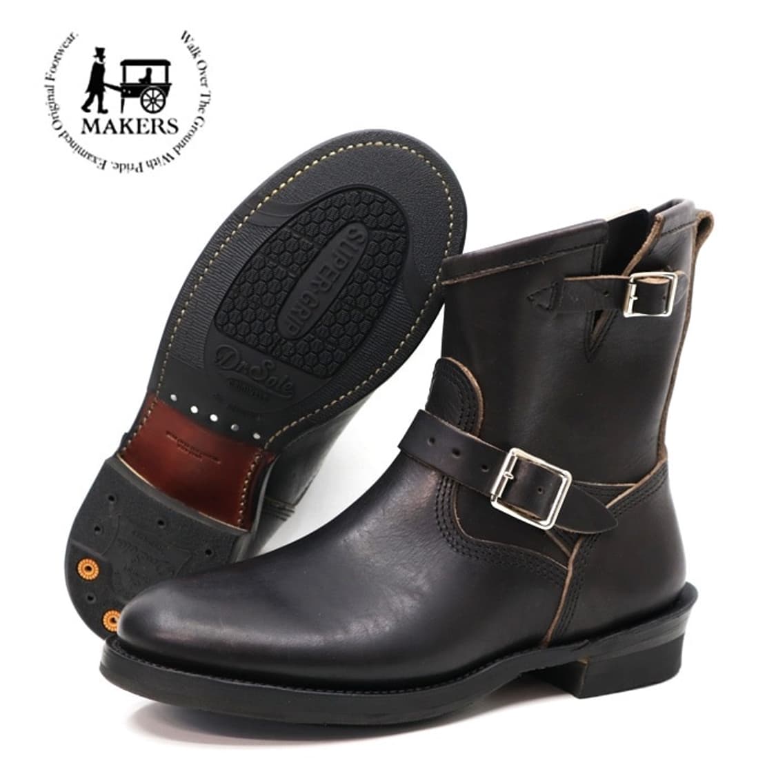 [US 6 1/2] 메이커스 (Makers) 호스 엔지니어 숏 블랙 상품이미지1