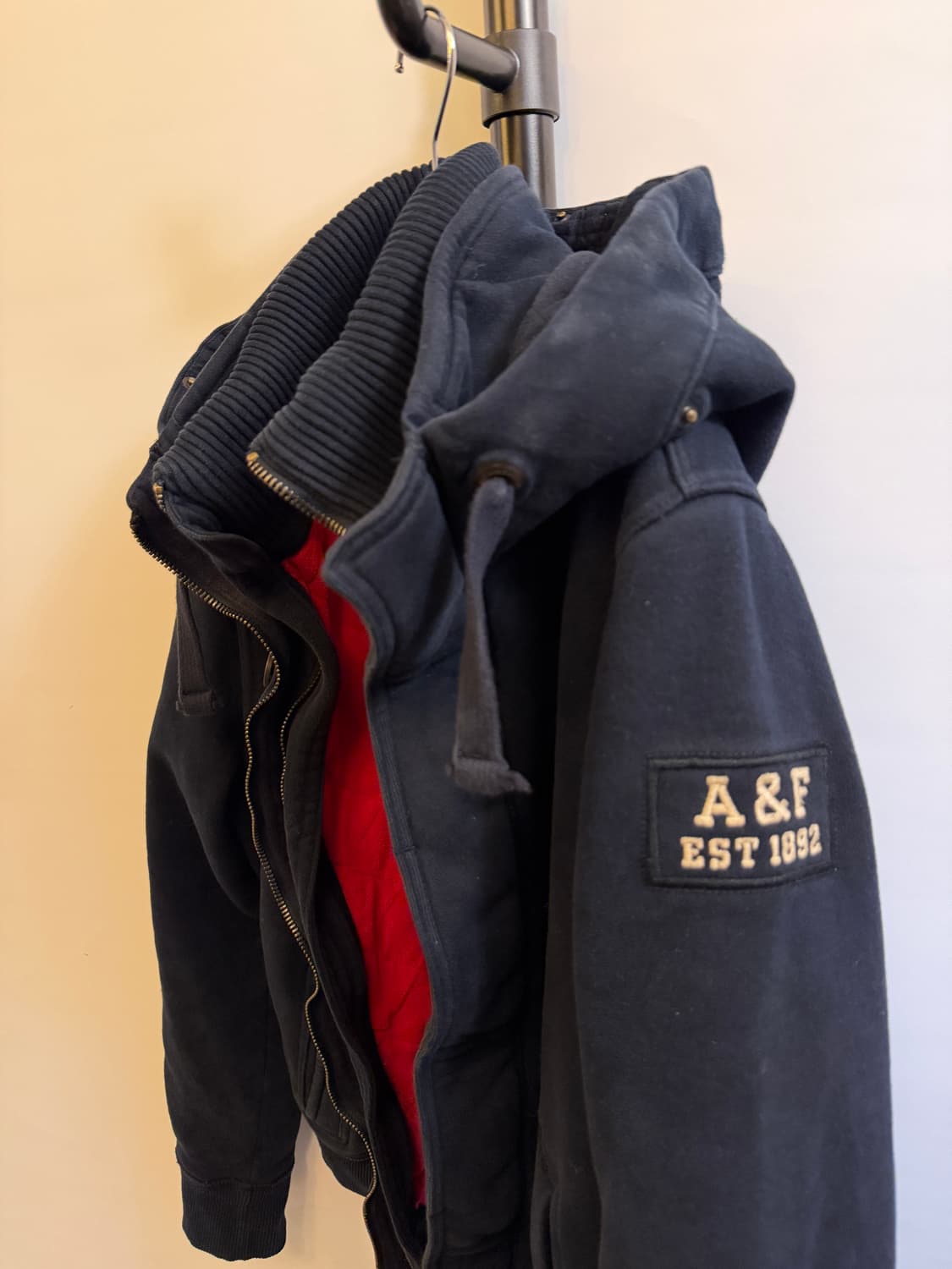 아베크롬비 버튼 이중지퍼 후드자켓 상품이미지3