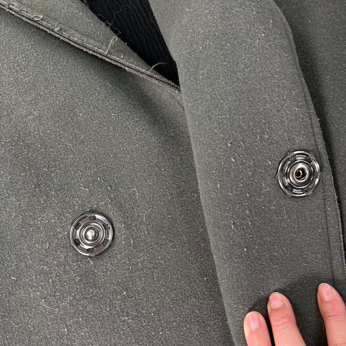 100 우영미 울 캐시미어 빈티지 코트  상품이미지7