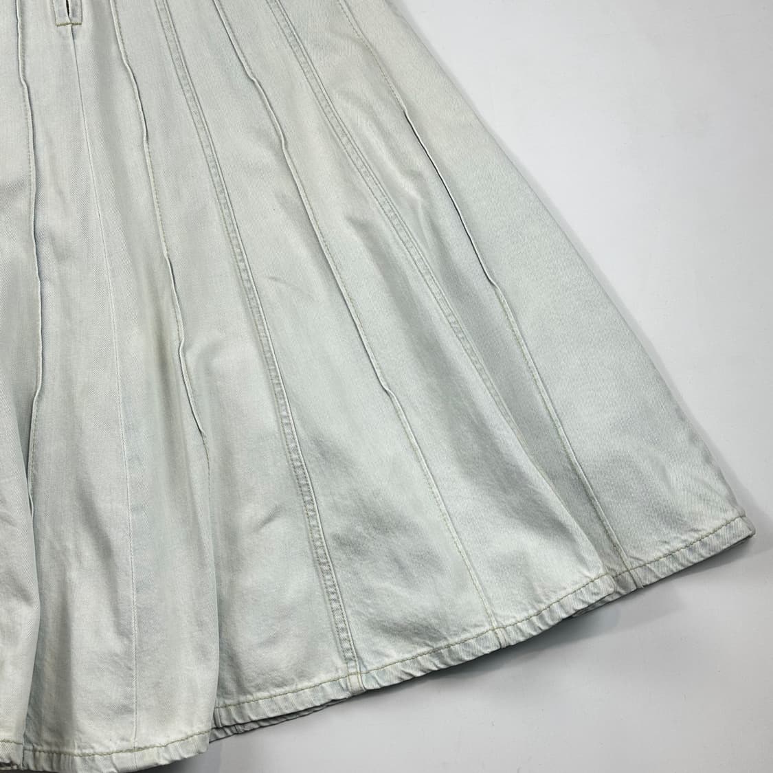 Sandro 산드로 데님 플레어 롱 스커트 상품이미지4