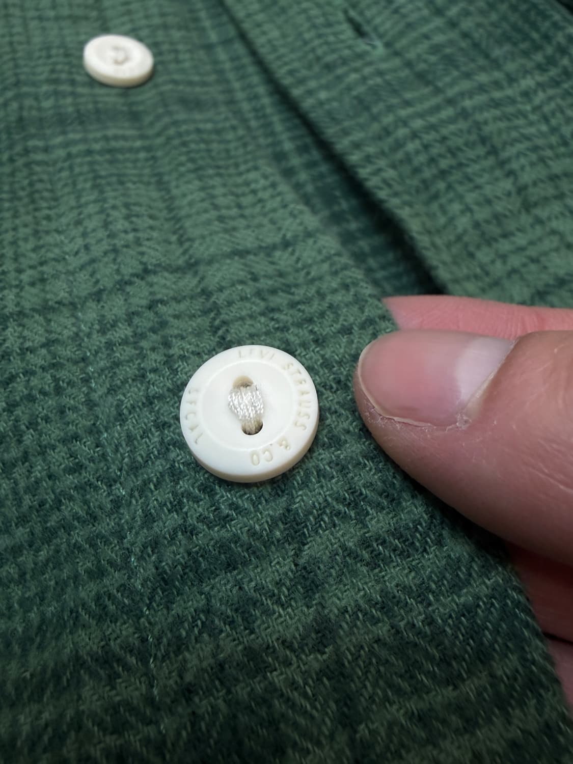 리바이스 플란넬 셔츠 L 그린 상품이미지5