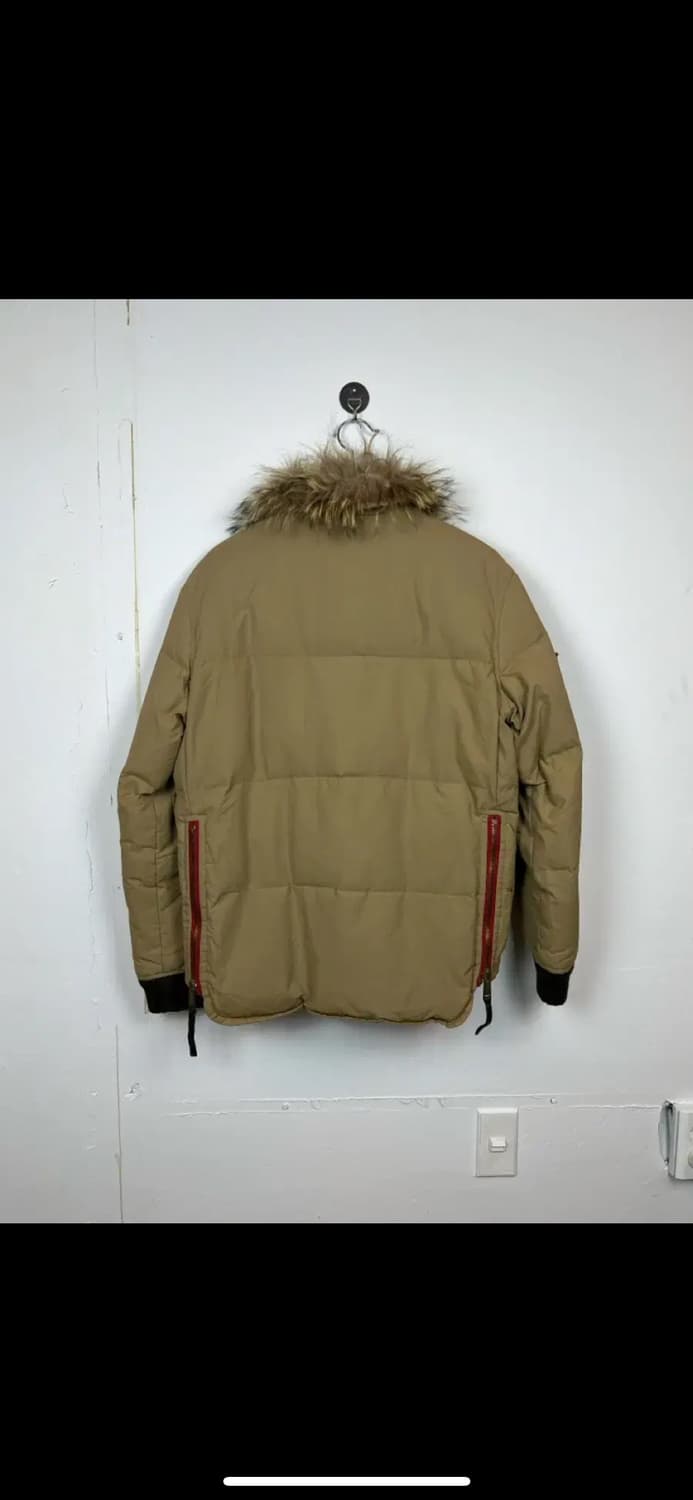 P000 디스퀘어드2 베이지 라쿤퍼후드 다운 자켓 L 상품이미지2