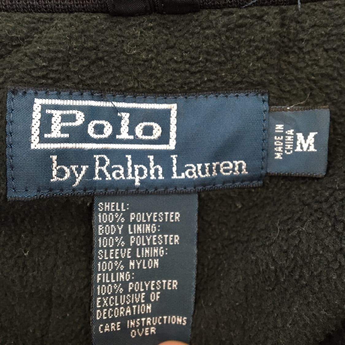 폴로 랄프로렌 폴리쉘 기모안감 자켓 M 상품이미지5
