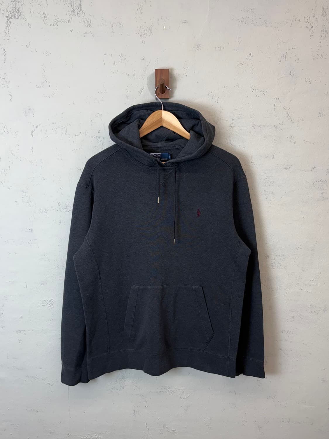 폴로랄프로렌 빈티지 니트 후드티 그레이 상품이미지1