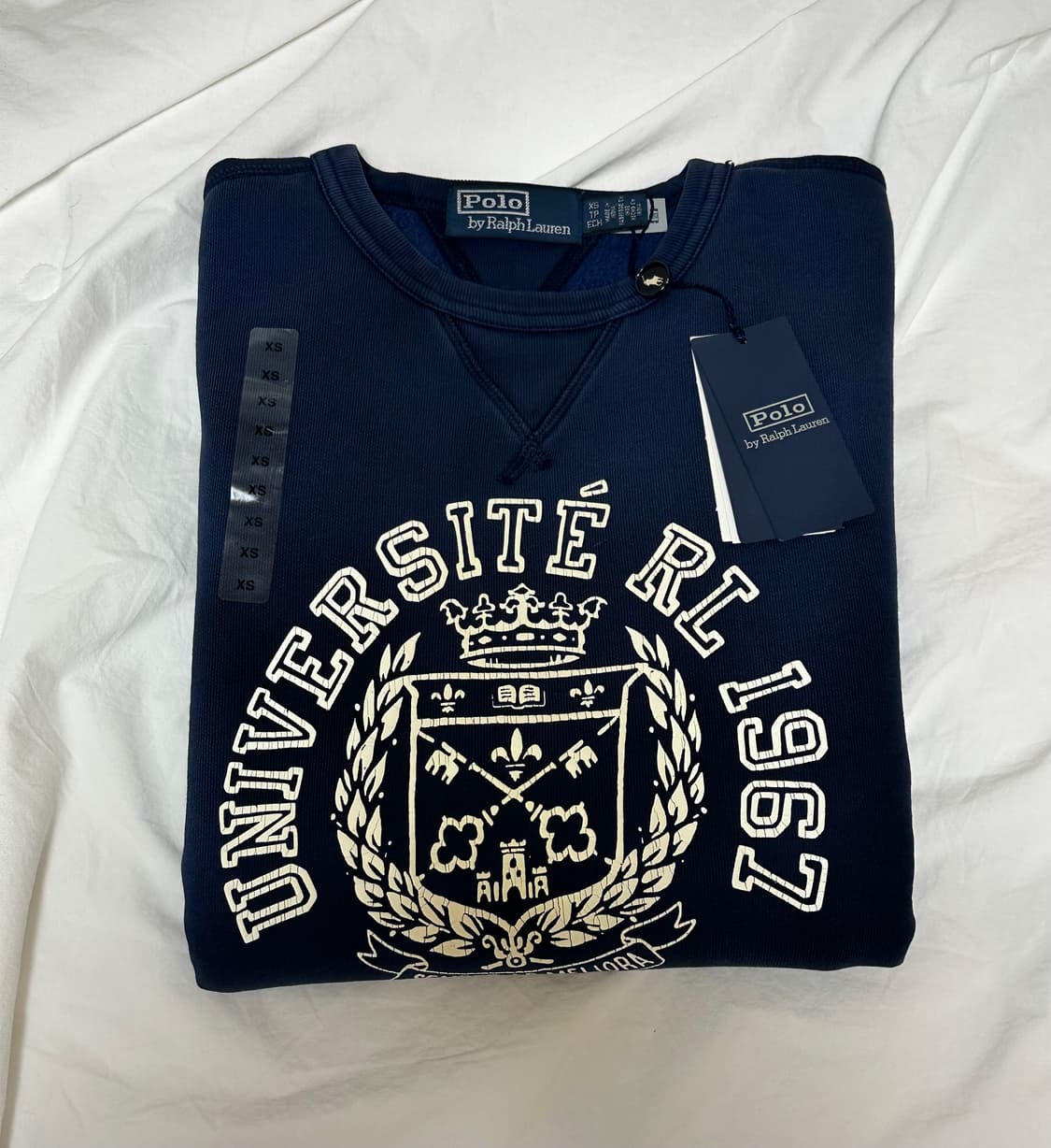 [미 시착 새 상품] 폴로랄프로렌 맨투맨 xs(남녀공용) 상품이미지1