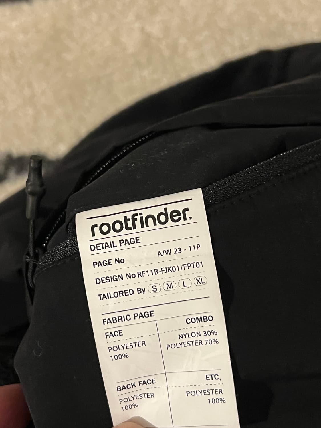 [100/M] 루트파인더 사라 자켓 플리스 셋업 (Root Finder) 상품이미지5