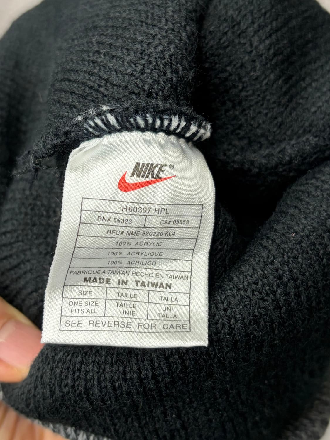 90s 나이키 스우시 블랙 비니 모자 상품이미지5