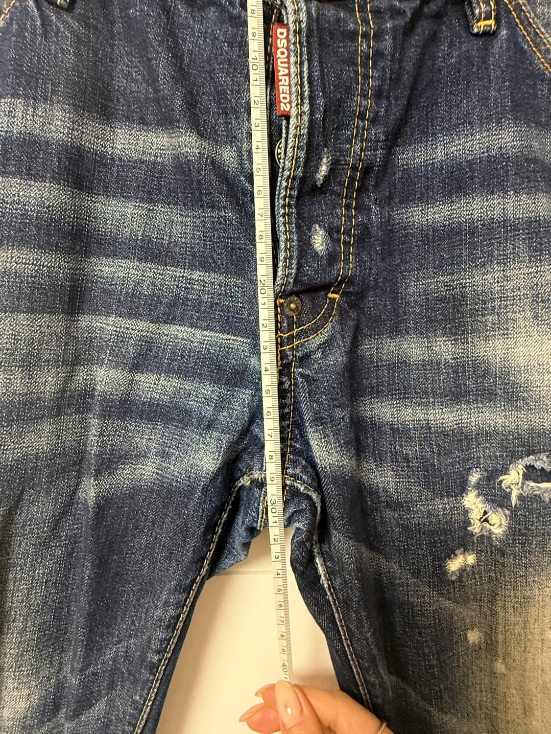 💙 디스퀘어드2 워싱 디스트로이드 데님 50 / 남성 빈티지 버튼플라이 상품이미지7