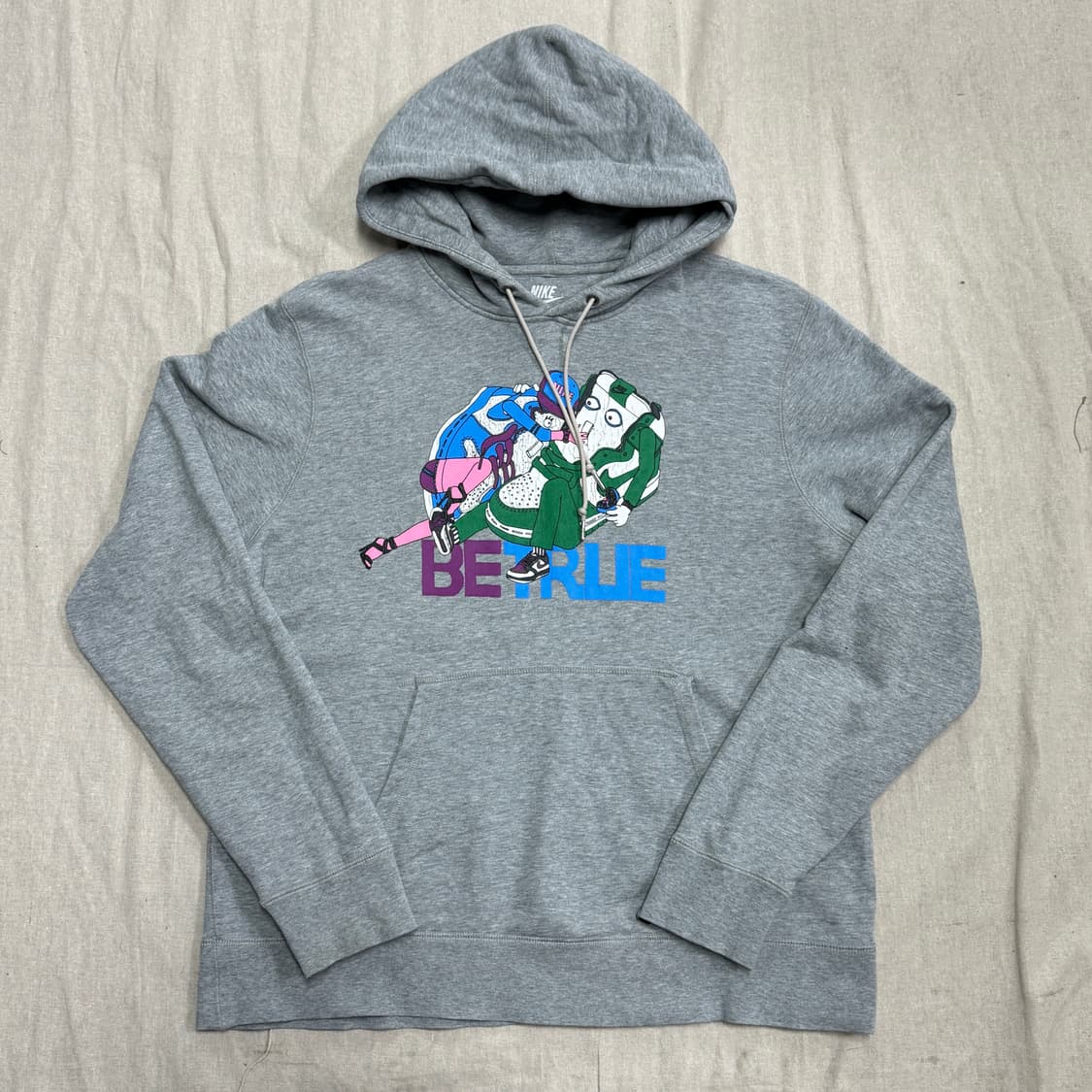 나이키 빈티지 betrue 프린팅 후드 XL 상품이미지1