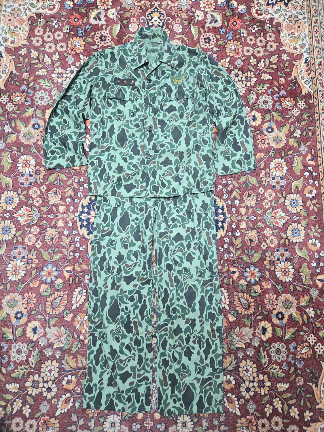 70s 사제 구형 덕헌터 위장복 전투복 상하의 세트 상품이미지2