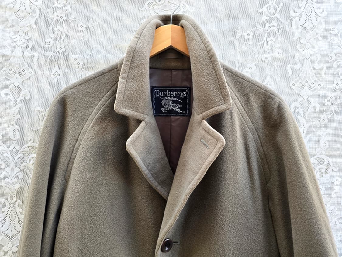 90s 버버리 발마칸 하프코트 캐시미어 혼방 상품이미지2
