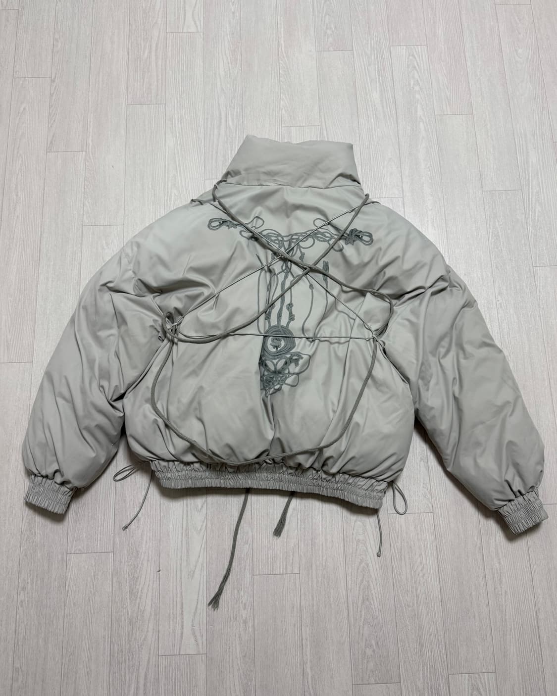 오호스 리버시블 패딩 그레이 상품이미지2