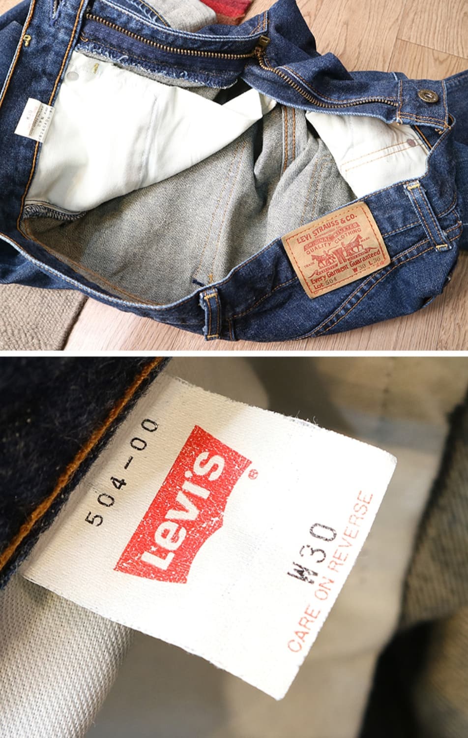 
일본판 90S LEVIS 리바이스 504 빈티지 셀비지 데님

세탁완료 상품이미지7